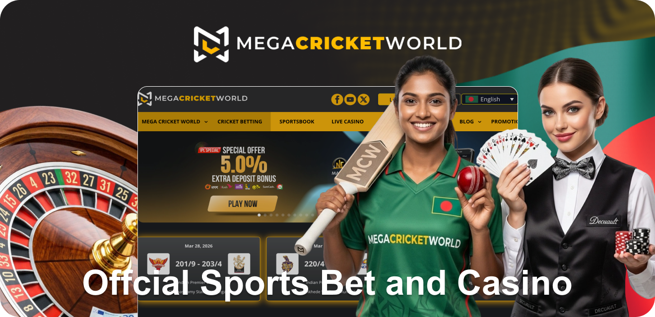 Mega Cricket World - Sports Betting and Casino Games in Bangladesh
